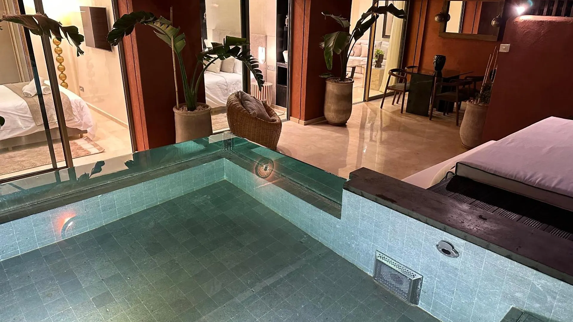 Nacarat Centre Gueliz 2Br Lägenhet Marrakesh Marocko