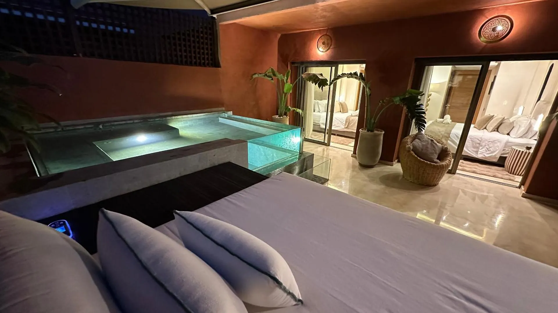 Nacarat Centre Gueliz 2Br Lägenhet Marrakesh